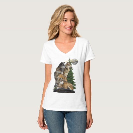 wolf t-shirts (Voorkant volledig)