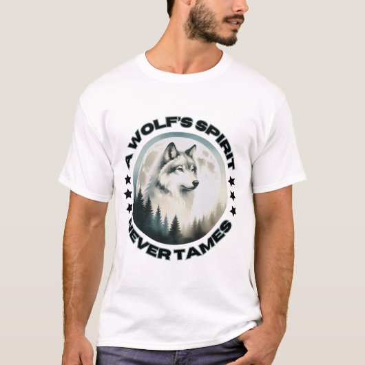 Wolf T-Short T-shirt (Voorkant)