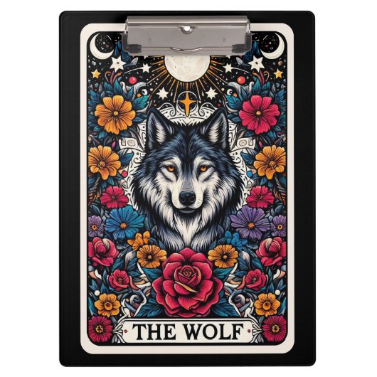 Wolf Tarotkaart | Mystiek Dier Klembord (Voorkant)
