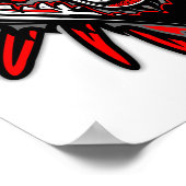 Wolf Tattoo Style Haida Art Poster Paper (Matte) (Hoek)