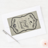 Wolf Teeth Halloween Jar Sticker Label (Envelop)