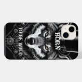 Wolf Telefoon Case iPhone Hoesje (Achterkant horizontaal)