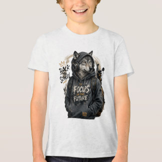 Wolf Terug Naar School Streetwear Tri-Blend Shirt