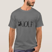 Wolf Text Graphic Logo T-Shirt (Voorkant)
