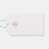 Wolf Thank You Baby Shower Gift Tag Cadeaulabel (Achterkant Horizontaal)