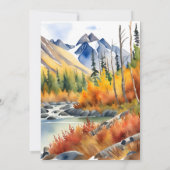 Wolf thema avontuur wacht op baby shower kaart (Achterkant)