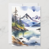 Wolf thema avontuur wacht op baby shower kaart (Achterkant)