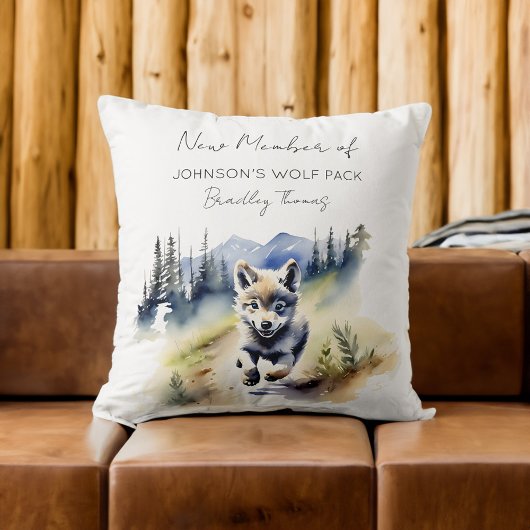 Wolf thema nieuwe pack lid baby geschenken kussen