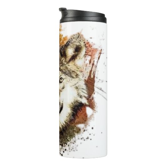 Wolf thermosbeker (Geroteerd rechts)