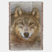 Wolf Throw Blanket Deken (Voorkant Verticaal)