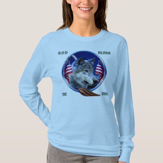 Wolf thuis van de hersenen t-shirt (Voorkant)