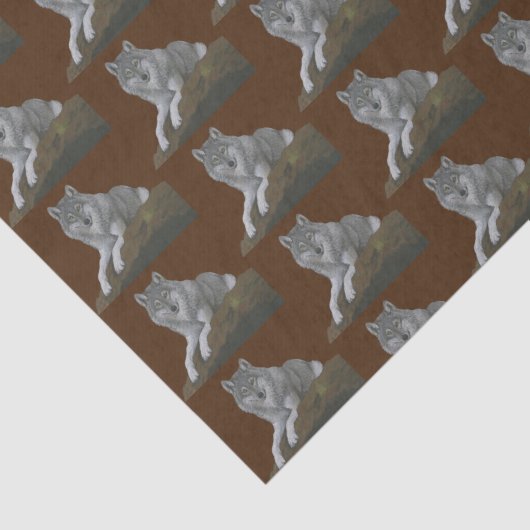 Wolf Tissuepapier (Detail)
