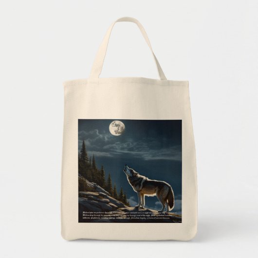 Wolf Tote Bag (Voorkant)