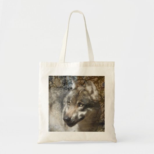 wolf tote bag (Voorkant)