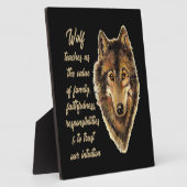 Wolf Totem Animal Spirit Guide for Inspiration Fotoplaat (Zijkant)