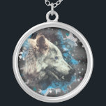 *~* Wolf Totem Blue Abstract Polyester Boho Round Zilver Vergulden Ketting<br><div class="desc">JEWELRY MET INTENTIE (R) - Met een sterk verbeterde juwelen ketting rond en geel verguld. * Rond Silver platte Boho Bohemian Native American Tribal Shaman SILVER PLATED ROUND KETTING Artistic and abstract Wolf Totem. Als professionele verafgelegen spirituele energiegenezer sinds 2001 heb ik geleerd, ontwikkeld en gebruik gemaakt van de kracht...</div>