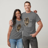Wolf Totem, Dierengids Inspirerend Symbool T-shirt (Unisex)