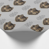 Wolf totem Inspirerend Spirit Animal Wrapp Cadeaupapier (Hoek)