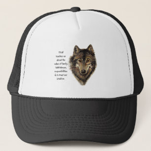 Wolf totem Inspirerend Spirit Dier voor W Trucker Pet