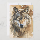 Wolf Totem Spirit Animal Betekenis Kaart (Voorkant)