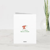 Wolf Tracks Animal Birthday Card Kaart (Achterkant)