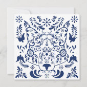 Wolf traditioneel patroon Post kaart (Voorkant)