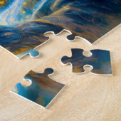 Wolf-transforming mage in fantasy oil style legpuzzel (Zijkant)