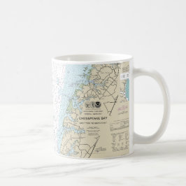 Wolf Trap naar Smith Point Nautical Chart Koffiemok