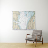 Wolf Trap naar Smith Point Nautical Chart Wandkleed (In Situ (horizontaal))