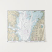 Wolf Trap naar Smith Point Nautical Chart Wandkleed (Voorkant (horizontaal))