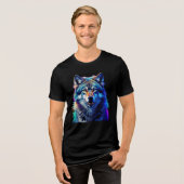 Wolf Tri-Blend Shirt (Voorkant volledig)