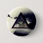 wolf triangle ronde button 5,7 cm (Voorkant)