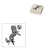 Wolf Tribal Keltisch dier Rubberstempel (Gestempeld)