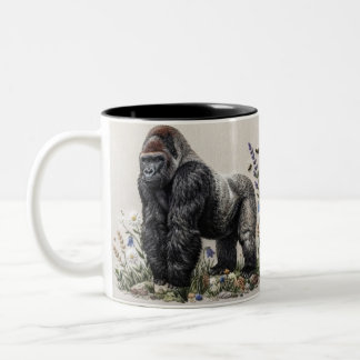 wolf tweekleurige koffiemok