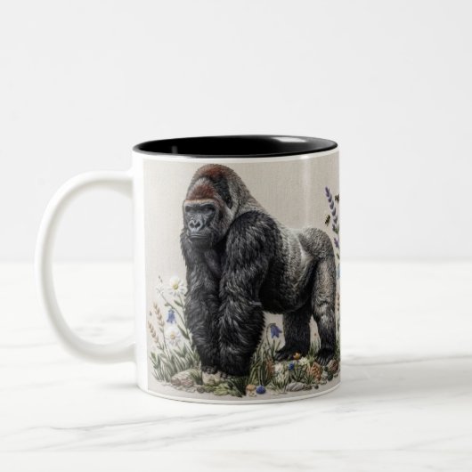 wolf tweekleurige koffiemok (Links)