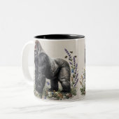 wolf tweekleurige koffiemok (Voorkant links)