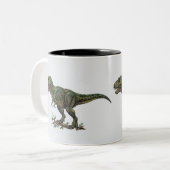 wolf tweekleurige koffiemok (Voorkant links)