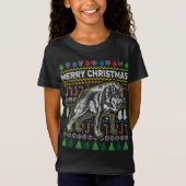 Wolf Ugly KerstSweater Wildlife Series T-shirt (Voorkant)
