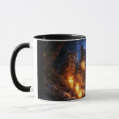 Wolf Uil Raaf Mystische Koffiekop Mok (Links)