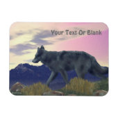 Wolf uit het hoge land magneet (Horizontaal)