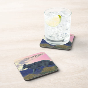 Wolf uit het hoge land onderzetter