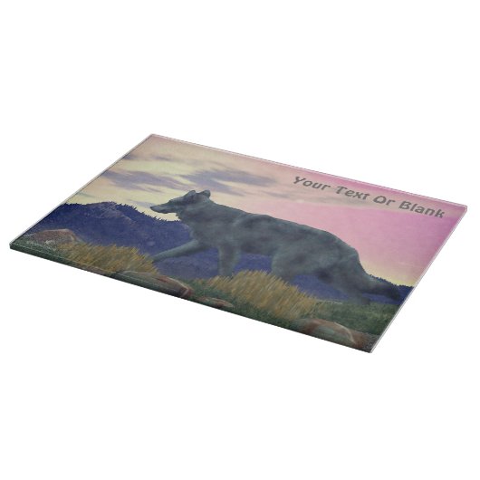 Wolf uit het hoge land snijplank (Hoek)