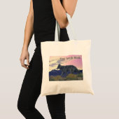 Wolf uit het hoge land tote bag (Voorkant (product))