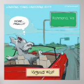 Wolf uit Virginia Funny Watch Poster (Voorkant)