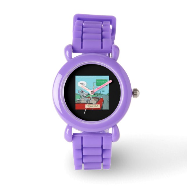 Wolf uit Virginia Grappige Horloge (Voorkant)