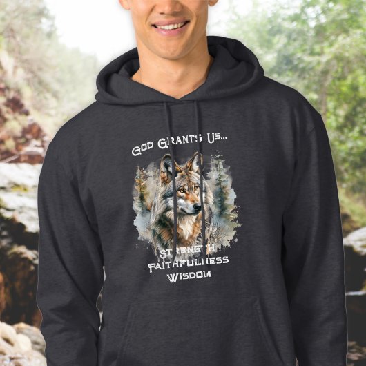Wolf van de Kracht Christelijk Hoodie