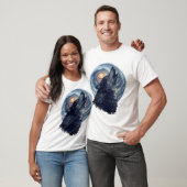 Wolf van de sterren – Hemel dier illustratie T-shirt (Unisex)
