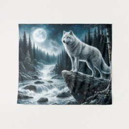 Wolf van de Zilveren Maan Wandkleed
