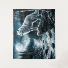 Wolf van de Zilveren Maan Wandkleed