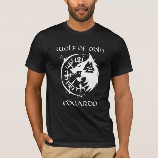 Wolf van Odin Eduardo gepersonaliseerd T-shirt (Voorkant)